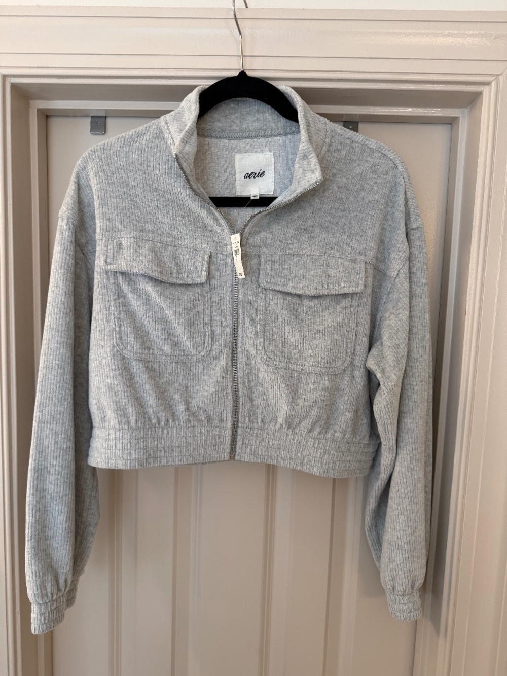 NWT Aerie Groove On Full Zip Cropped Sweatshirt
